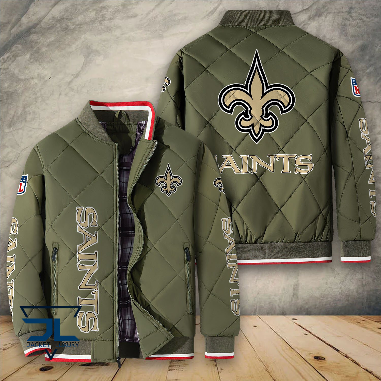 New Orleans Saints NFL Style Puffer Jacket For Fans