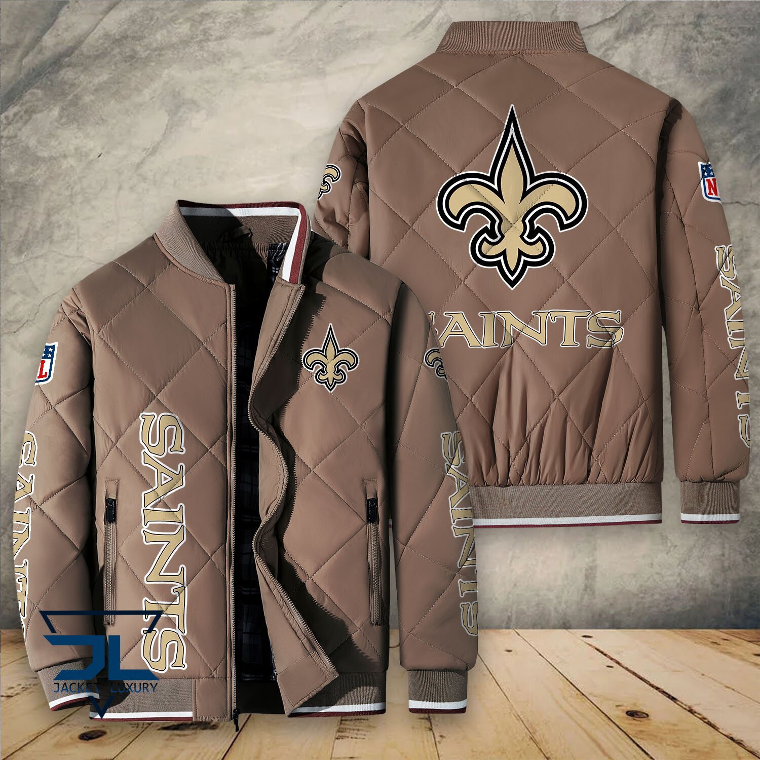 New Orleans Saints NFL Style Puffer Jacket For Fans