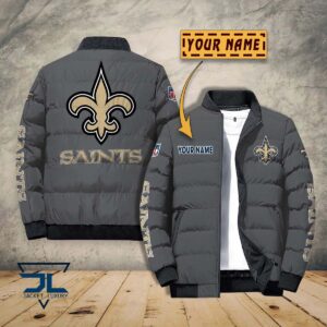 New Orleans Saints NFL Style Puffer Jacket For Fans