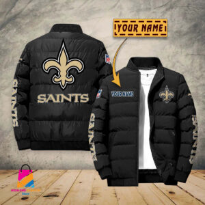 New Orleans Saints NFL Style Puffer Jacket For Fans