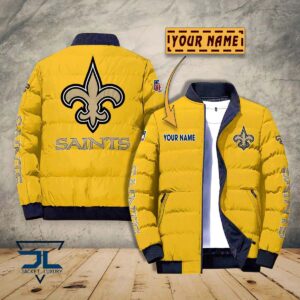New Orleans Saints NFL Style Puffer Jacket For Fans