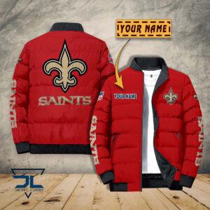 New Orleans Saints NFL Style Puffer Jacket For Fans