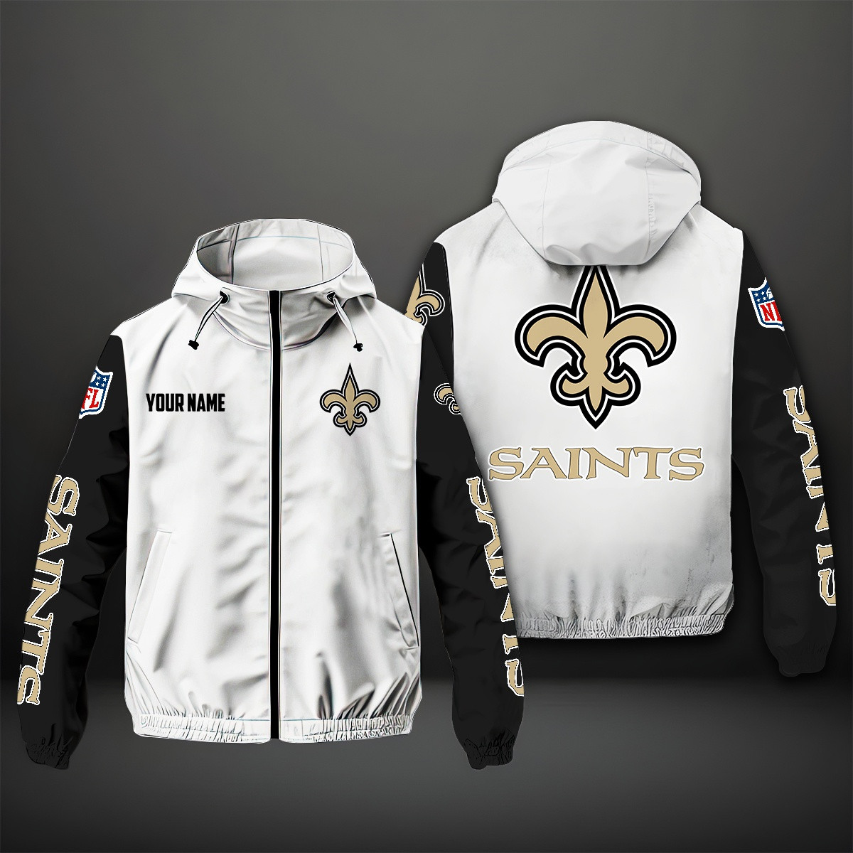 New Orleans Saints NFL Style Windbreaker Jacket For Fans