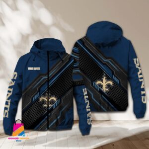 New Orleans Saints NFL Style Windbreaker Jacket For Fans