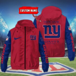 New York Giants NFL Personalized Style Windbreaker Jacket For Fans