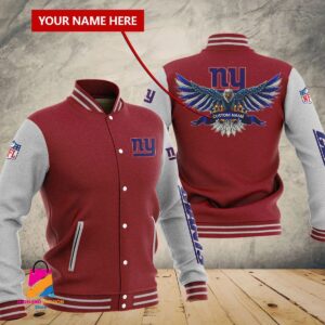 New York Giants NFL Style Baseball Jacket For Fan