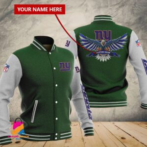 New York Giants NFL Style Baseball Jacket For Fan