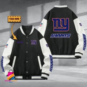 New York Giants NFL Style Baseball Jacket For Fan