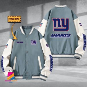 New York Giants NFL Style Baseball Jacket For Fan