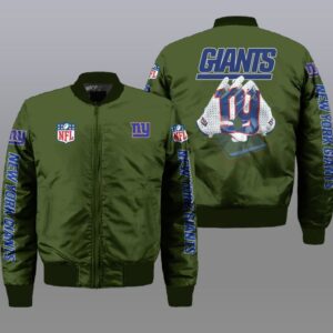 New York Giants NFL Style Bomber Jacket For Fans