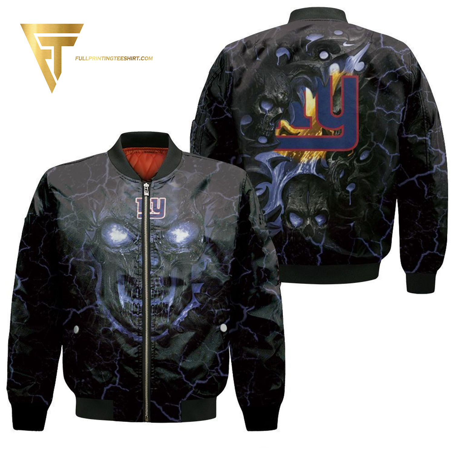 New York Giants NFL Style Bomber Jacket For Fans