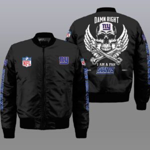 New York Giants NFL Style Bomber Jacket For Fans