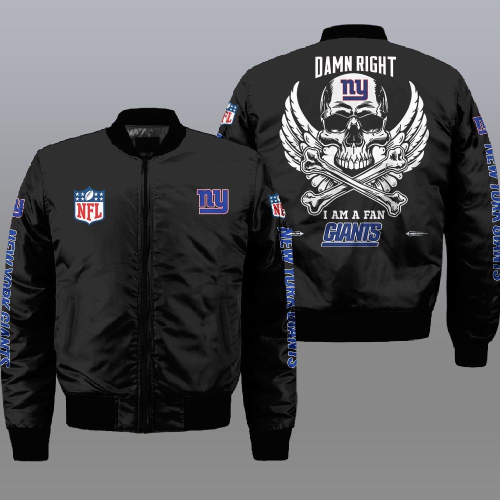 New York Giants NFL Style Bomber Jacket For Fans