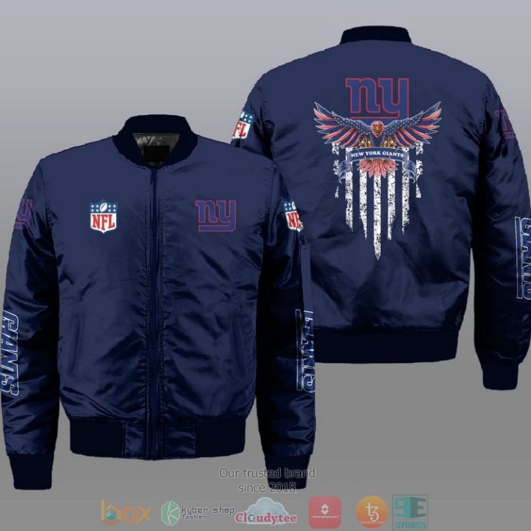 New York Giants NFL Style Bomber Jacket For Fans