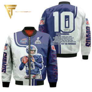New York Giants NFL Style Bomber Jacket For Fans