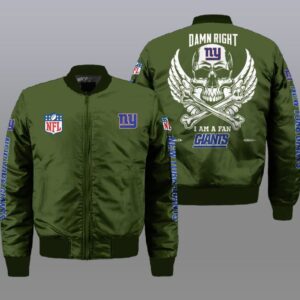 New York Giants NFL Style Bomber Jacket For Fans