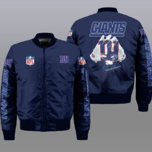 New York Giants NFL Style Bomber Jacket For Fans