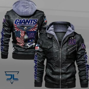 New York Giants NFL Style Leather Jacket For Fan