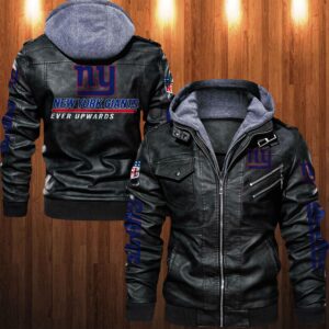 New York Giants NFL Style Leather Jacket For Fan
