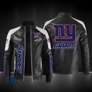 New York Giants NFL Style Leather Jacket For Fans