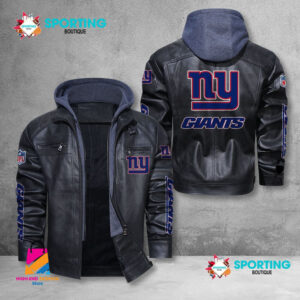 New York Giants NFL Style Leather Jacket For Fans