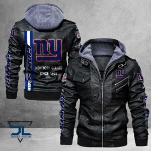 New York Giants NFL Style Leather Jacket For Fans