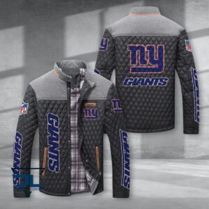 New York Giants NFL Style Puffer Jacket For Fans