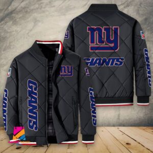New York Giants NFL Style Puffer Jacket For Fans