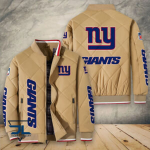 New York Giants NFL Style Puffer Jacket For Fans