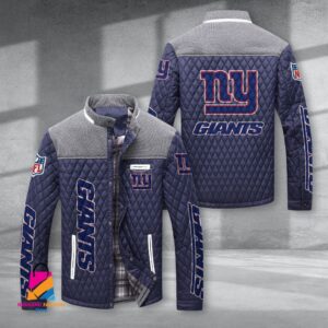 New York Giants NFL Style Puffer Jacket For Fans