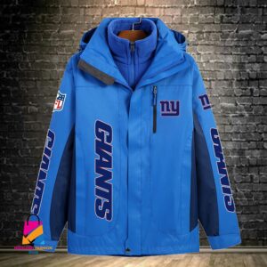 New York Giants NFL Style Windbreaker Jacket For Fans