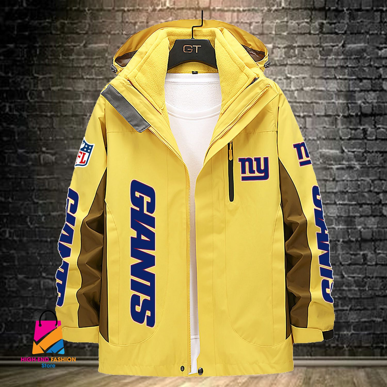New York Giants NFL Style Windbreaker Jacket For Fans