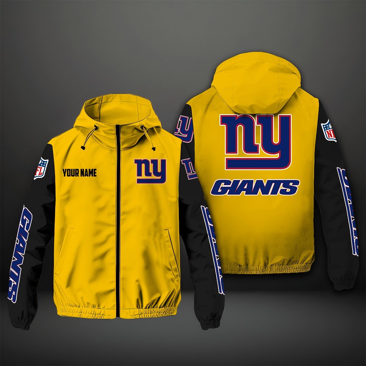 New York Giants NFL Style Windbreaker Jacket For Fans