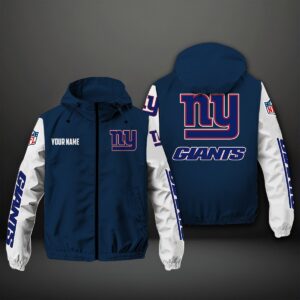 New York Giants NFL Style Windbreaker Jacket For Fans