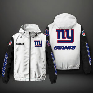 New York Giants NFL Style Windbreaker Jacket For Fans