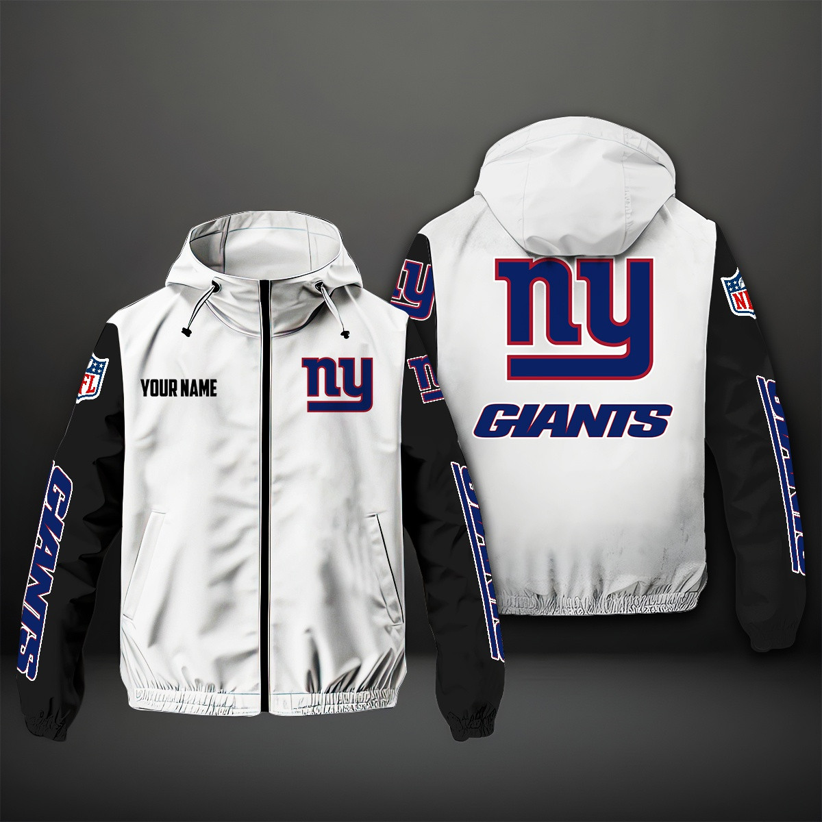 New York Giants NFL Style Windbreaker Jacket For Fans