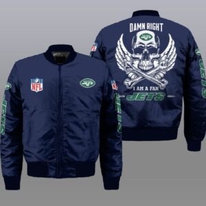 New York Jets NFL Style Bomber Jacket For Fans