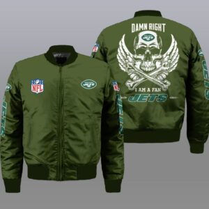 New York Jets NFL Style Bomber Jacket For Fans