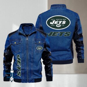 New York Jets NFL Style Denim Jacket For Fans