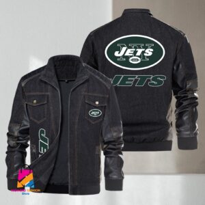 New York Jets NFL Style Denim Jacket For Fans