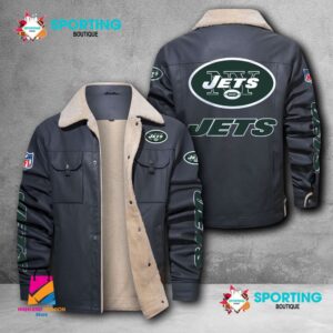 New York Jets NFL Style Leather Jacket For Fans