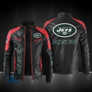 New York Jets NFL Style Leather Jacket For Fans