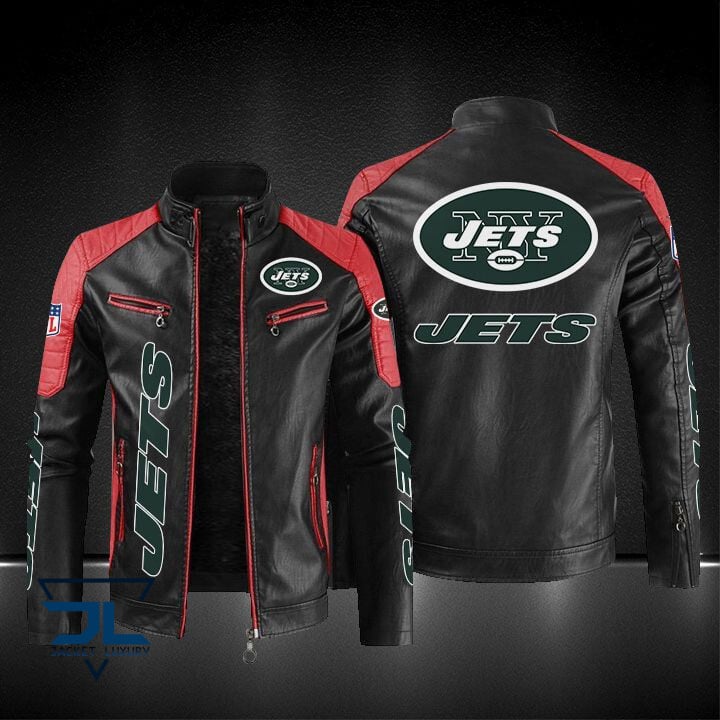New York Jets NFL Style Leather Jacket For Fans