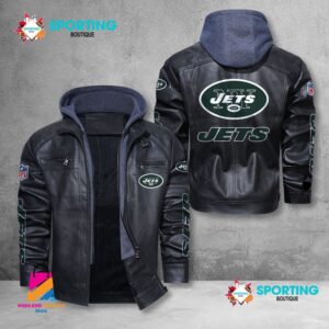New York Jets NFL Style Leather Jacket For Fans