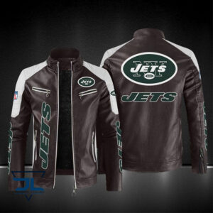 New York Jets NFL Style Leather Jacket For Fans