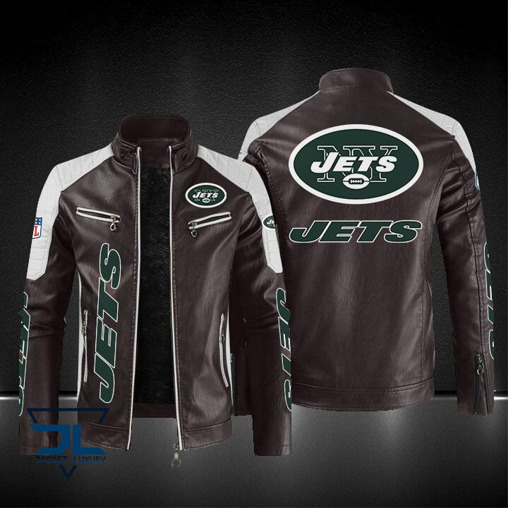 New York Jets NFL Style Leather Jacket For Fans