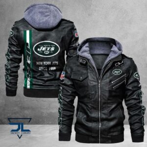 New York Jets NFL Style Leather Jacket For Fans