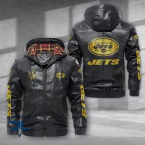 New York Jets NFL Style Leather Jacket For Fans