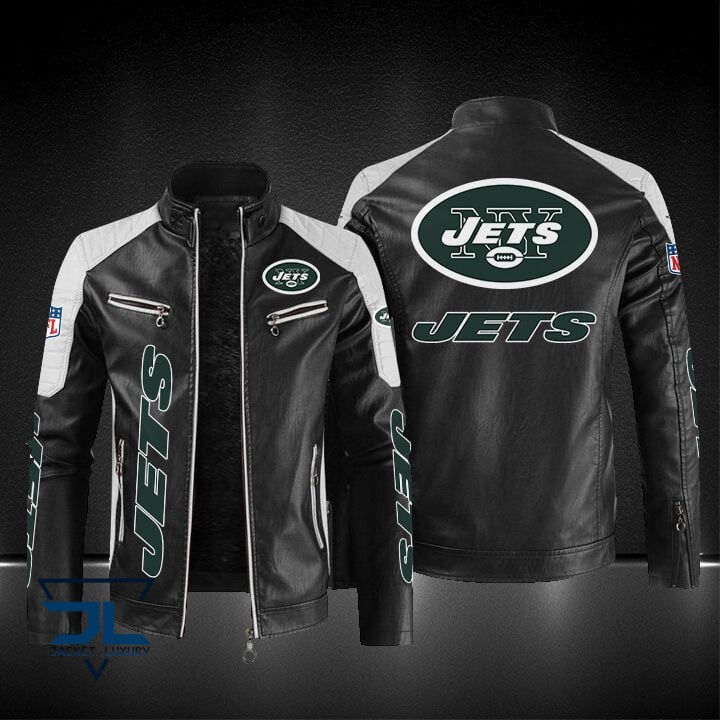 New York Jets NFL Style Leather Jacket For Fans