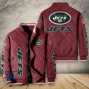 New York Jets NFL Style Puffer Jacket For Fans